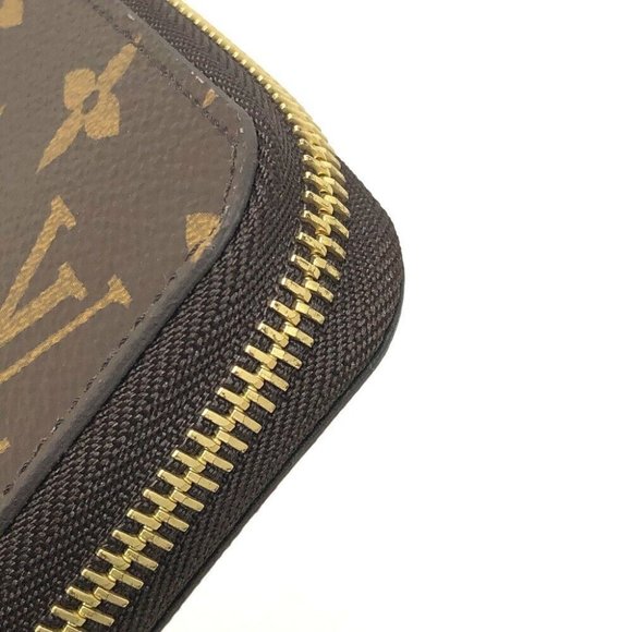 Authentic LOUIS VUITTON Monogram Zippy wallet Zip Around Long Wallet Brown - Picture 9 of 14
